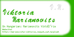 viktoria marianovits business card